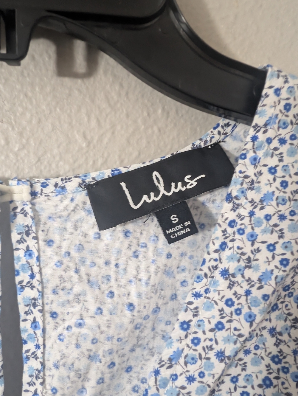 Lulu's Fresh As A Daisy Blue and White Floral Print Midi Dress - Picture 5 of 8